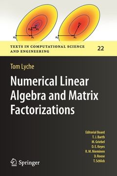 portada Numerical Linear Algebra and Matrix Factorizations (en Inglés)