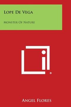 portada Lope de Vega: Monster of Nature (in English)