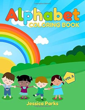 portada Alphabet Coloring Book: Animals Alphabet Activity Coloring Book for Boys and Girls, Kids & Toddlers – vol 2 (Animals Alphabet Coloring Books by brh ou) (en Inglés)