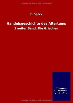portada Handelsgeschichte des Altertums (German Edition)