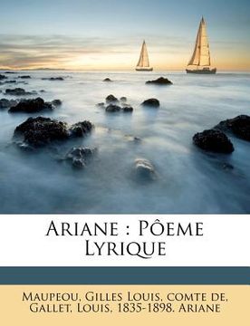 portada Ariane: Pôeme Lyrique (en Francés)