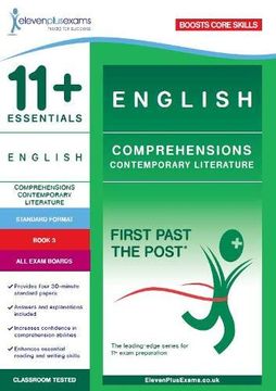 portada 11+ Essentials English: Comprehensions Contemporary Literature Book 3 (Standard Format) (First Past the Post) (en Inglés)