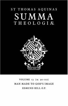 portada Summa Theologiae V13: 1a. 90-102: Man Made to God's Image v. 13 (st Thomas Aquinas Summa Theologiae) (en Inglés)