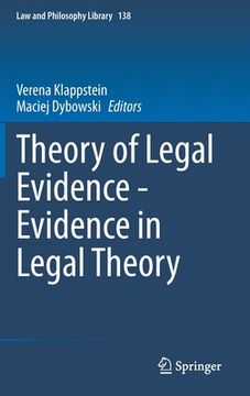 portada Theory of Legal Evidence - Evidence in Legal Theory (en Inglés)