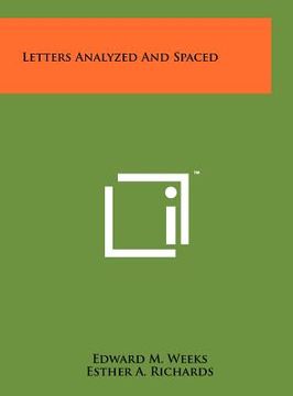 portada letters analyzed and spaced