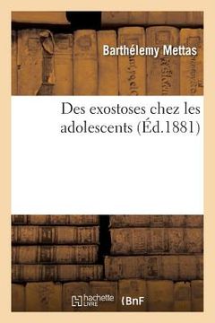 portada Des Exostoses Chez Les Adolescents (in French)