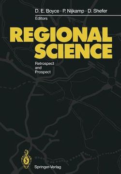 portada regional science: retrospect and prospect (en Inglés)