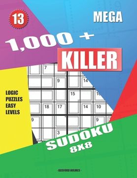 portada 1,000 + Mega sudoku killer 8x8: Logic puzzles easy levels (en Inglés)