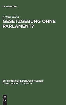 portada Gesetzgebung Ohne Parlament? (in German)