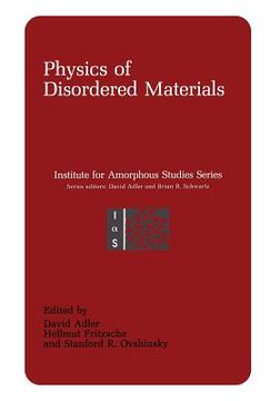 portada Physics of Disordered Materials (en Inglés)