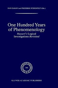 portada one hundred years of phenomenology: husserl's logical investigations revisited