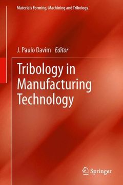 portada tribology in manufacturing technology (en Inglés)