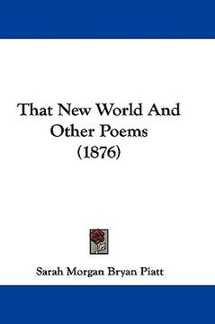 portada that new world and other poems (1876) (in English)