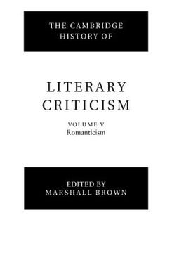 portada the cambridge history of literary criticism: volume 5, romanticism (en Inglés)
