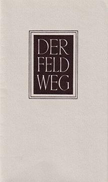 portada Der Feldweg (in German)