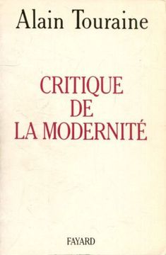 portada CRITIQUE DE LA MODERNITE.