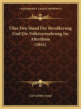 portada Uber Den Stand Der Bevolkerung Und Die Volksvermehrung Im Alterthum (1841) (in German)
