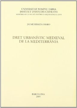 portada Dret Urbanistic Medieval de la Mediterranea (in Catalá)