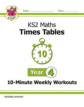portada New ks2 Maths: Times Tables 10-Minute Weekly Workouts - Year 4 (en Inglés)