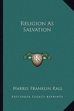 portada religion as salvation (en Inglés)