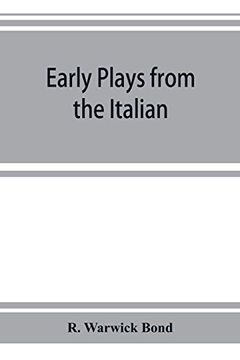 portada Early Plays From the Italian (en Inglés)