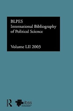 portada ibss: political science: 2003 vol.52 (in English)