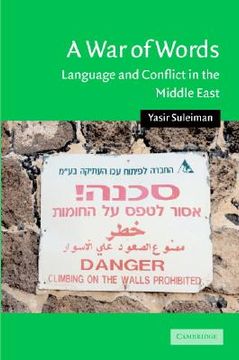 portada A war of Words Hardback: Language and Conflict in the Middle East (Cambridge Middle East Studies) (en Inglés)