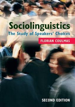 portada Sociolinguistics: The Study of Speakers' Choices (en Inglés)