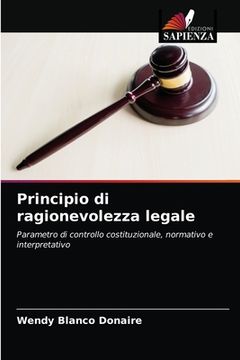 portada Principio di ragionevolezza legale (en Italiano)