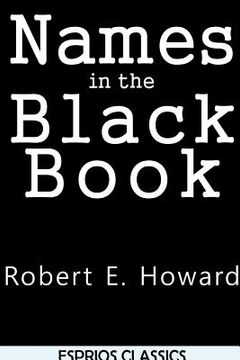 portada Names in the Black Book (Esprios Classics) (en Inglés)