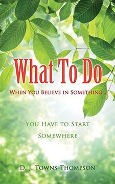portada What to do When you Believe in Something. (in English)