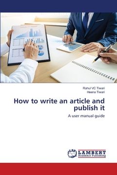 portada How to write an article and publish it (in English)