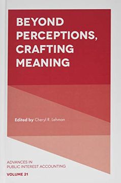 portada Beyond Perceptions, Crafting Meaning (Advances in Public Interest Accounting, 21) (en Inglés)