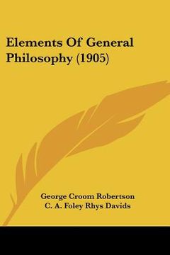 portada elements of general philosophy (1905) (en Inglés)