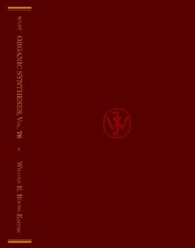 portada organic syntheses volume 78 (en Inglés)