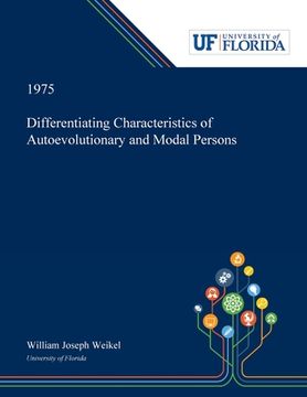 portada Differentiating Characteristics of Autoevolutionary and Modal Persons (en Inglés)