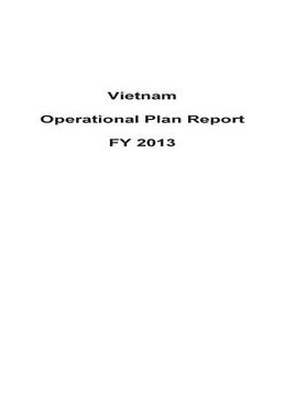 portada Vietnam Operational Plan Report FY 2013 (en Inglés)