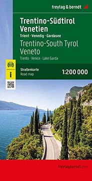 portada Trentino-Südtirol - Venetien, Straßen- und Freizeitkarte 1: 200. 000, Freytag & Berndt: Trient - Venedig - Gardasee (Freytag & Berndt Auto + Freizeitkarten)