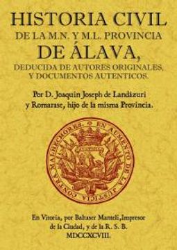 portada Historia civil de Álava