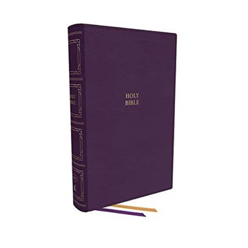 portada Kjv, Paragraph-Style Large Print Thinline Bible, Leathersoft, Purple, red Letter, Thumb Indexed, Comfort Print: Holy Bible, King James Version (en Inglés)