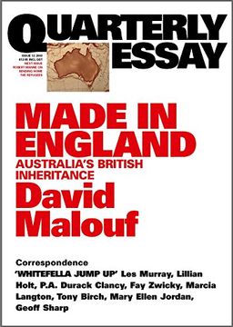 portada Made in England: Australia's British Inheritance: Quarterly Essay 12 (in English)