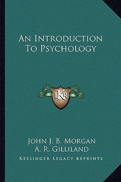 portada an introduction to psychology