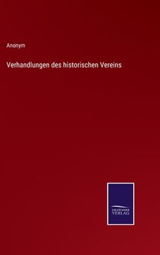 portada Verhandlungen des historischen Vereins (in German)