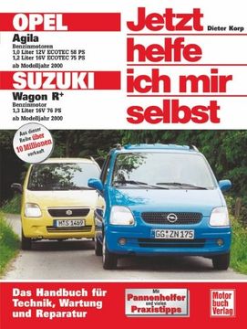 portada Opel Agila / Suzuki Sport Wagon R+ ab Modelljahr 2000. Jetzt helfe ich mir selbst (en Alemán)