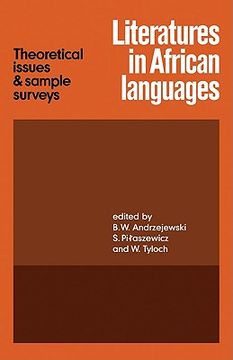 portada Literatures in African Languages Paperback (in English)