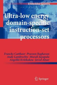 portada ultra-low energy domain-specific instruction-set processors (in English)