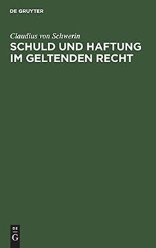 portada Schuld und Haftung im Geltenden Recht (en Alemán)