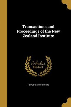 portada Transactions and Proceedings of the New Zealand Institute (en Inglés)