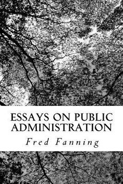 portada essays on public administration (en Inglés)