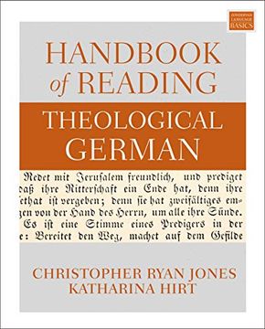 portada Handbook of Reading Theological German (in English)
